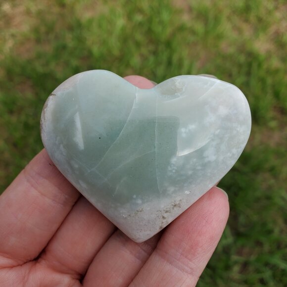 Flower Agate Palm Stone (FA603) - Picture 3 of 4